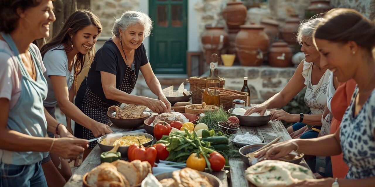 Μαγείρεψε με γιαγιά σε χωριό της Κρήτης